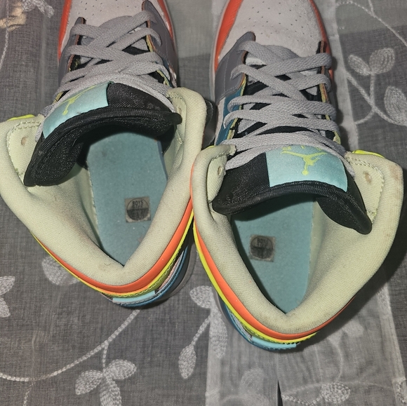 Custom Nike Air Jordan 1 mid size 7Y - Picture 8 of 14